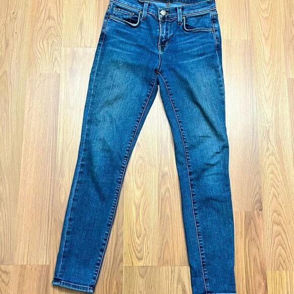 J Brand Skylight Medium Wash Stretch Skinny Capri Jeans 25 - Picture 2 of 8